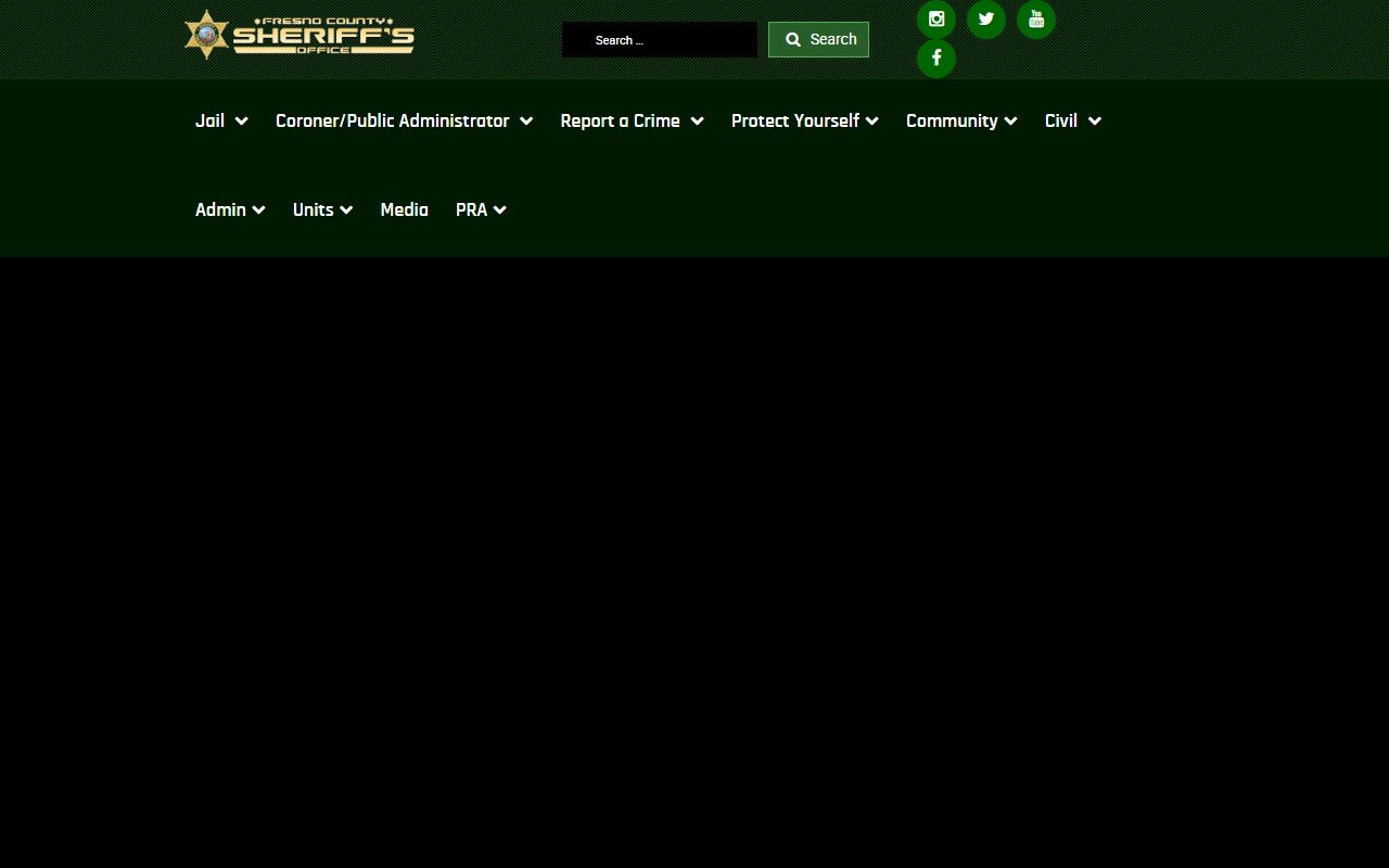 Fresno County warrant records: Fresno County Sheriff-Coroner home page